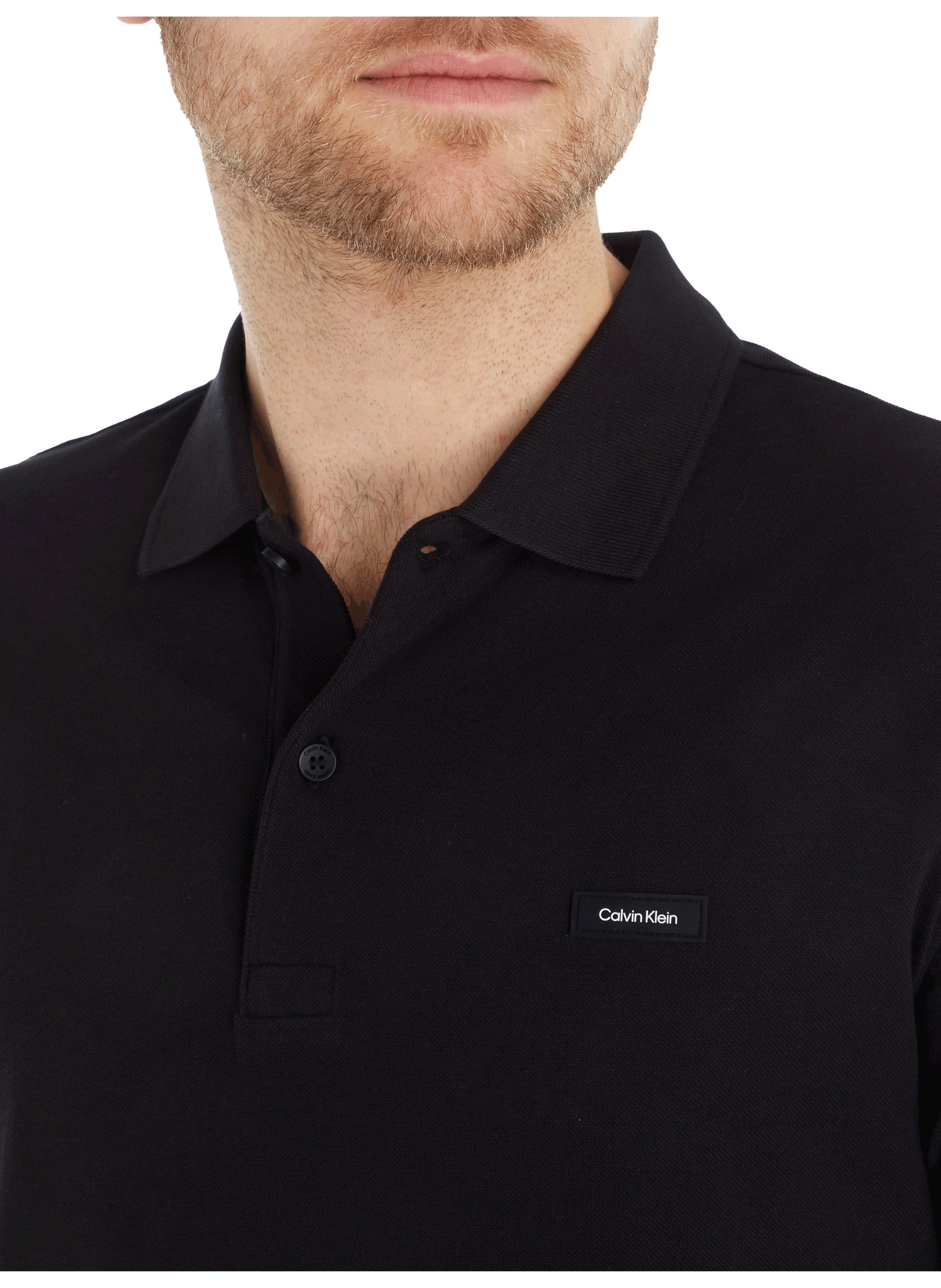 Cotton polo shirt CALVIN KLEIN Black