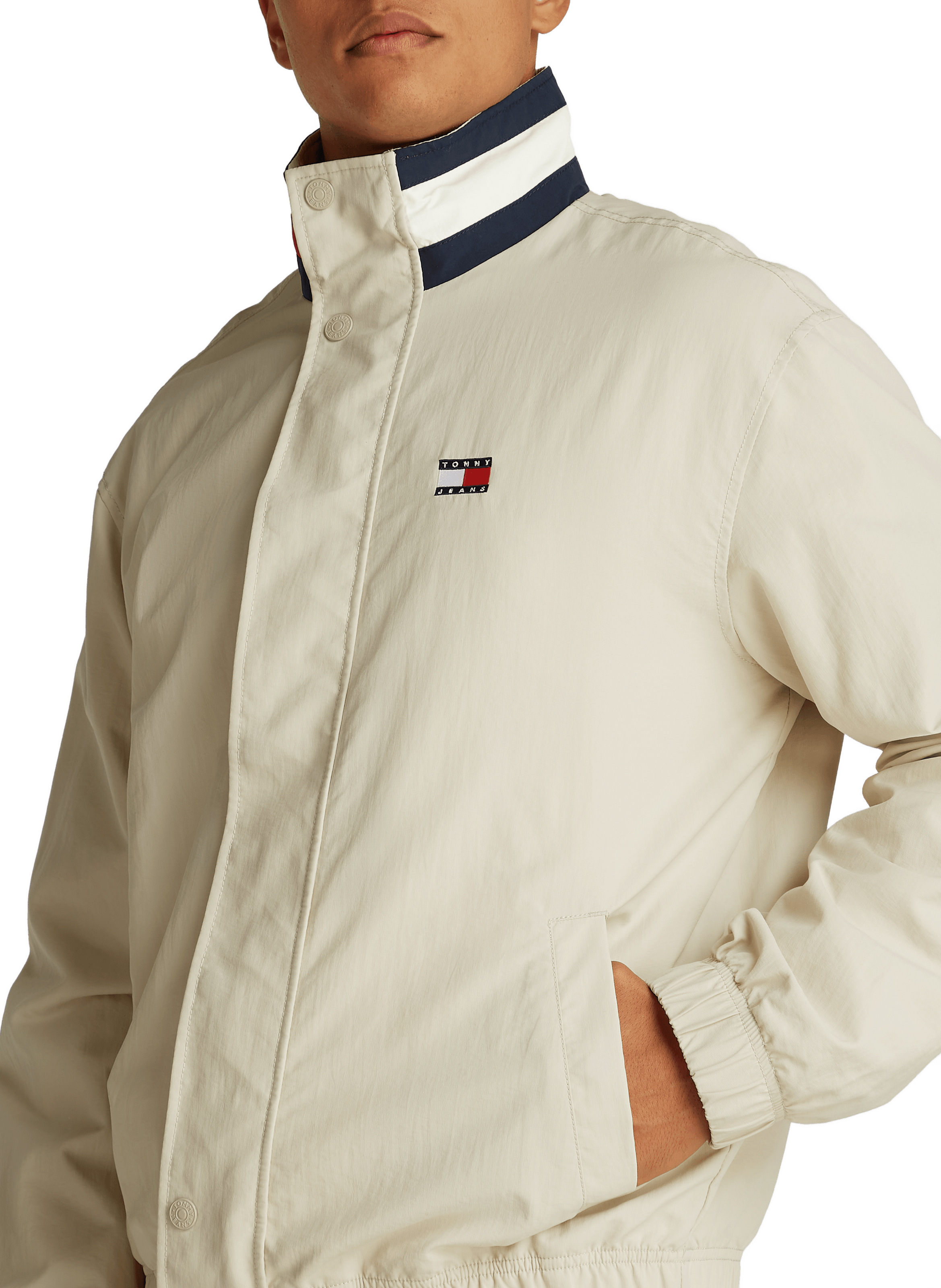 Veste à col colour-block emblématique TOMMY HILFIGER Beige
