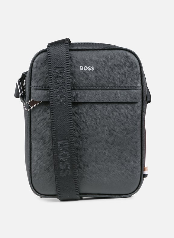 Sacoche en cuir Noir by BOSS BOSS Sacoche en cuir Noir
