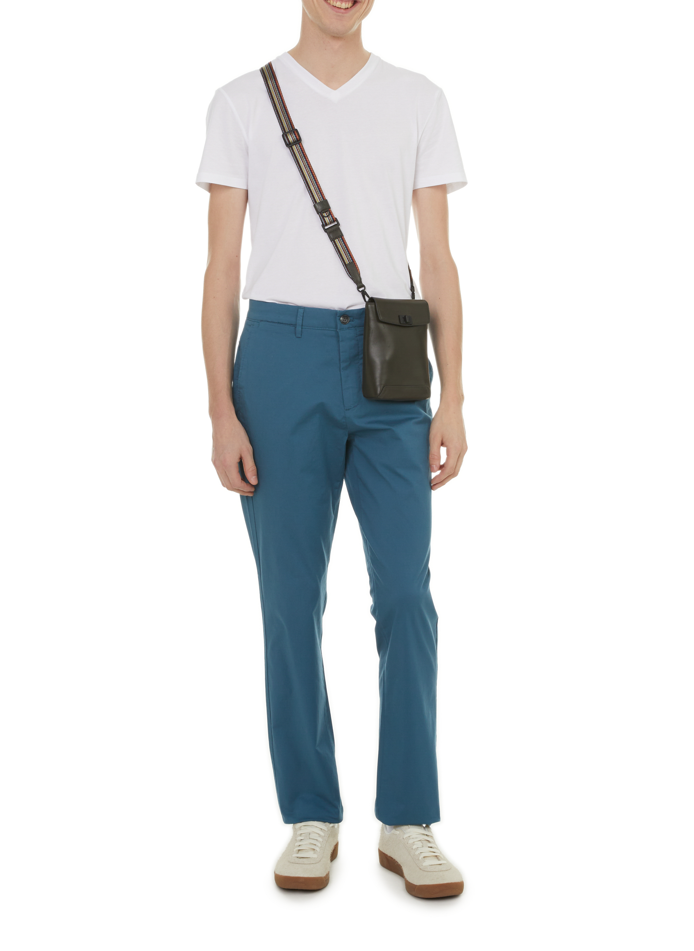 Pantalon chino uni DOCKERS Bleu