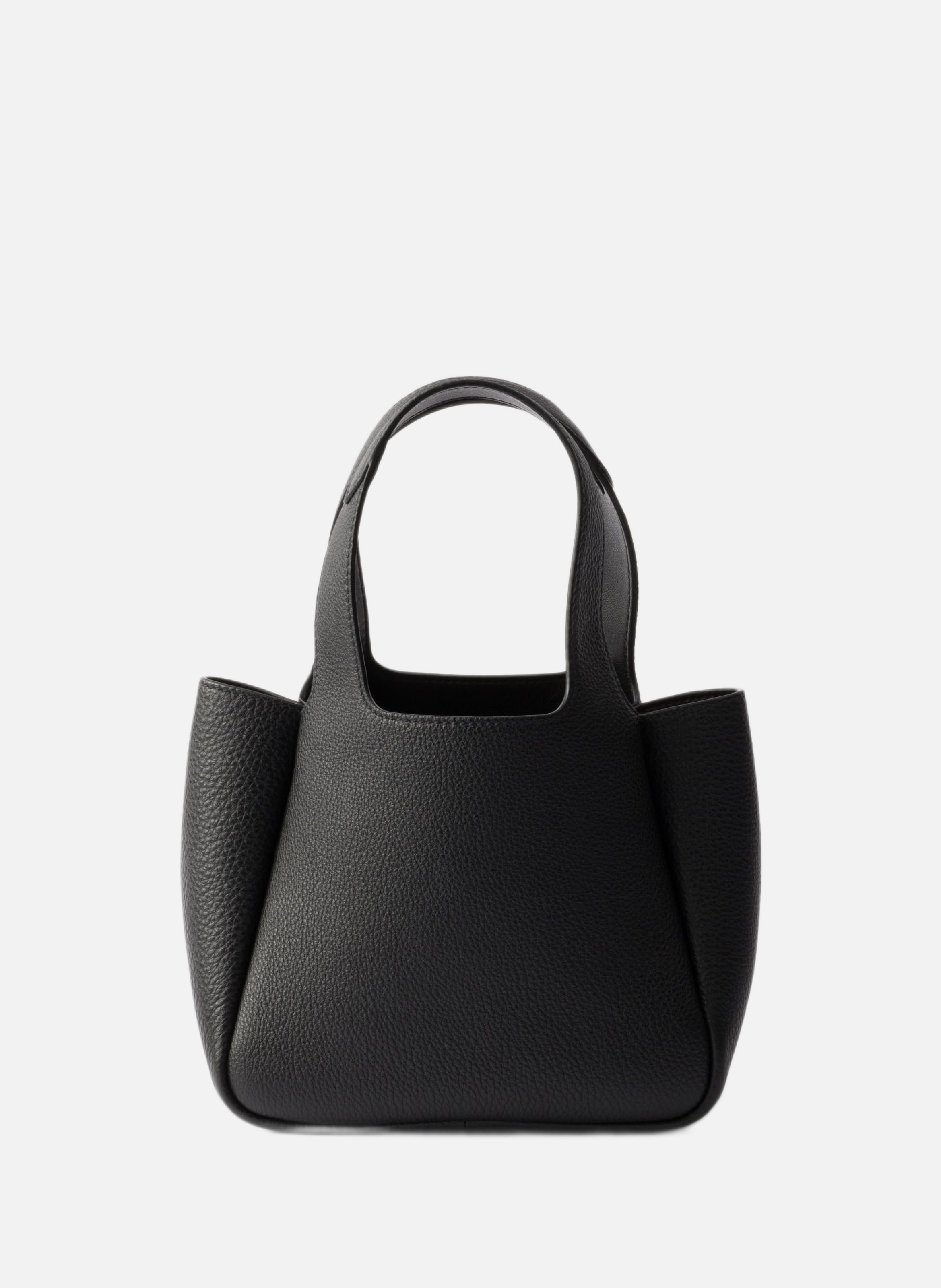 Mini sac à main en cuir PRADA Noir