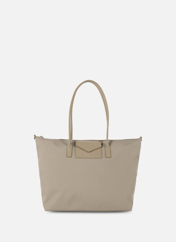 Grand sac cabas épaule - smart kba Gris by LANCASTER LANCASTER Grand sac cabas épaule - smart kba Gris