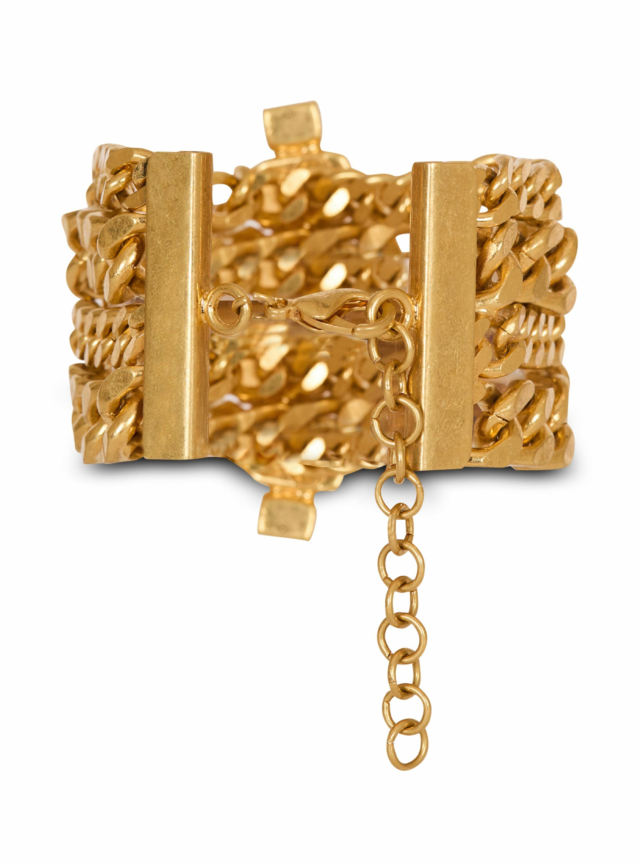 Bracelet baroque avec chaînes et perles BALMAIN Multicolore