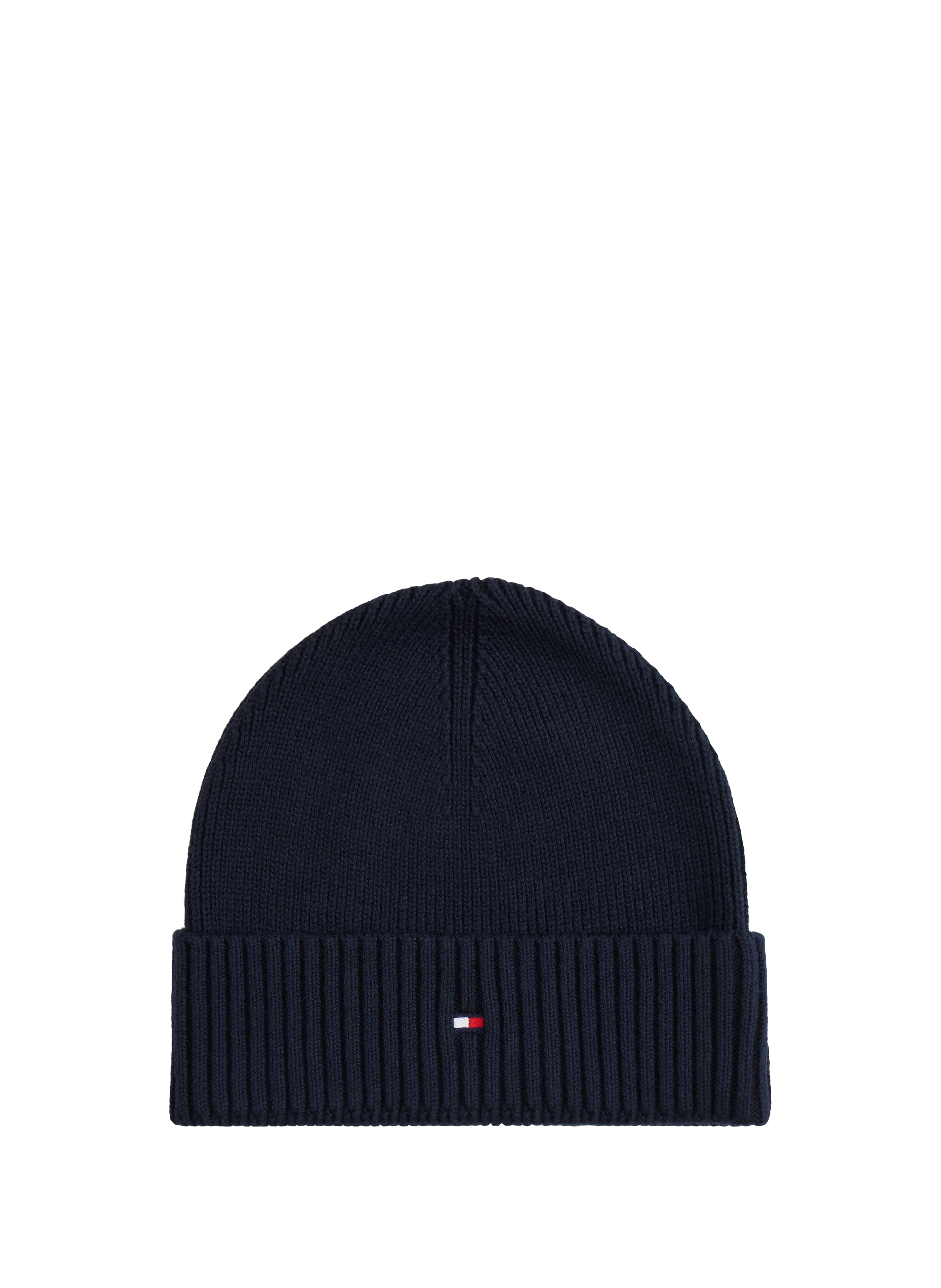 TOMMY HILFIGER Cotton and cashmere hat and gloves Blue