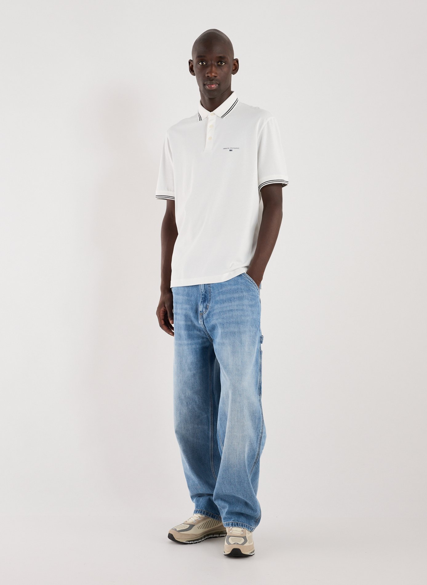  Cotton polo shirt  ARMANI EXCHANGE White