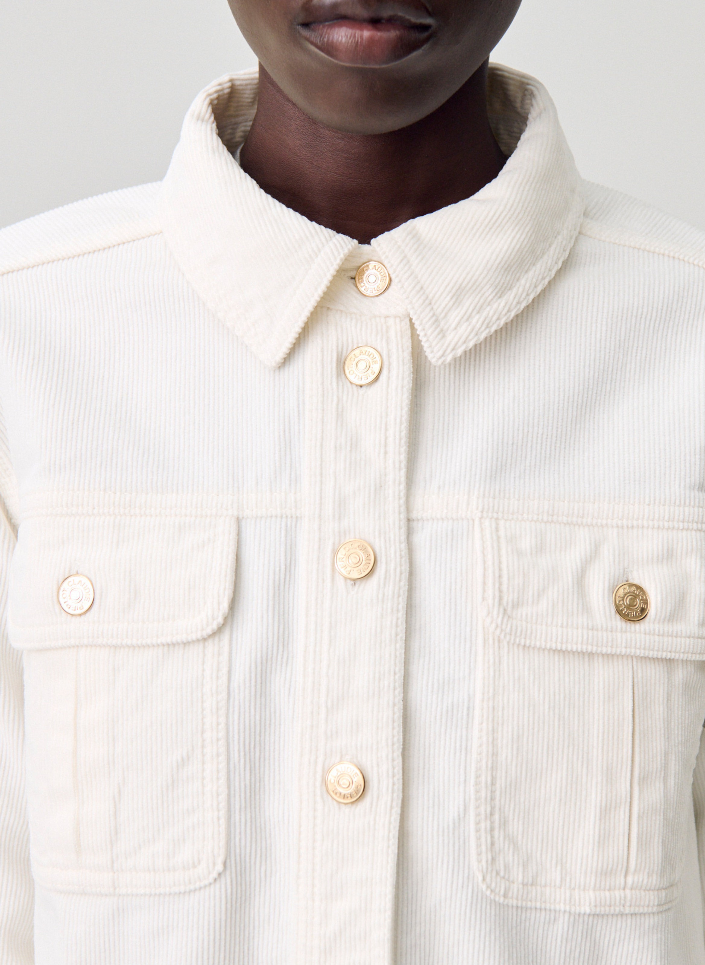 Surchemise ample unie en coton calisto CLAUDIE PIERLOT Beige