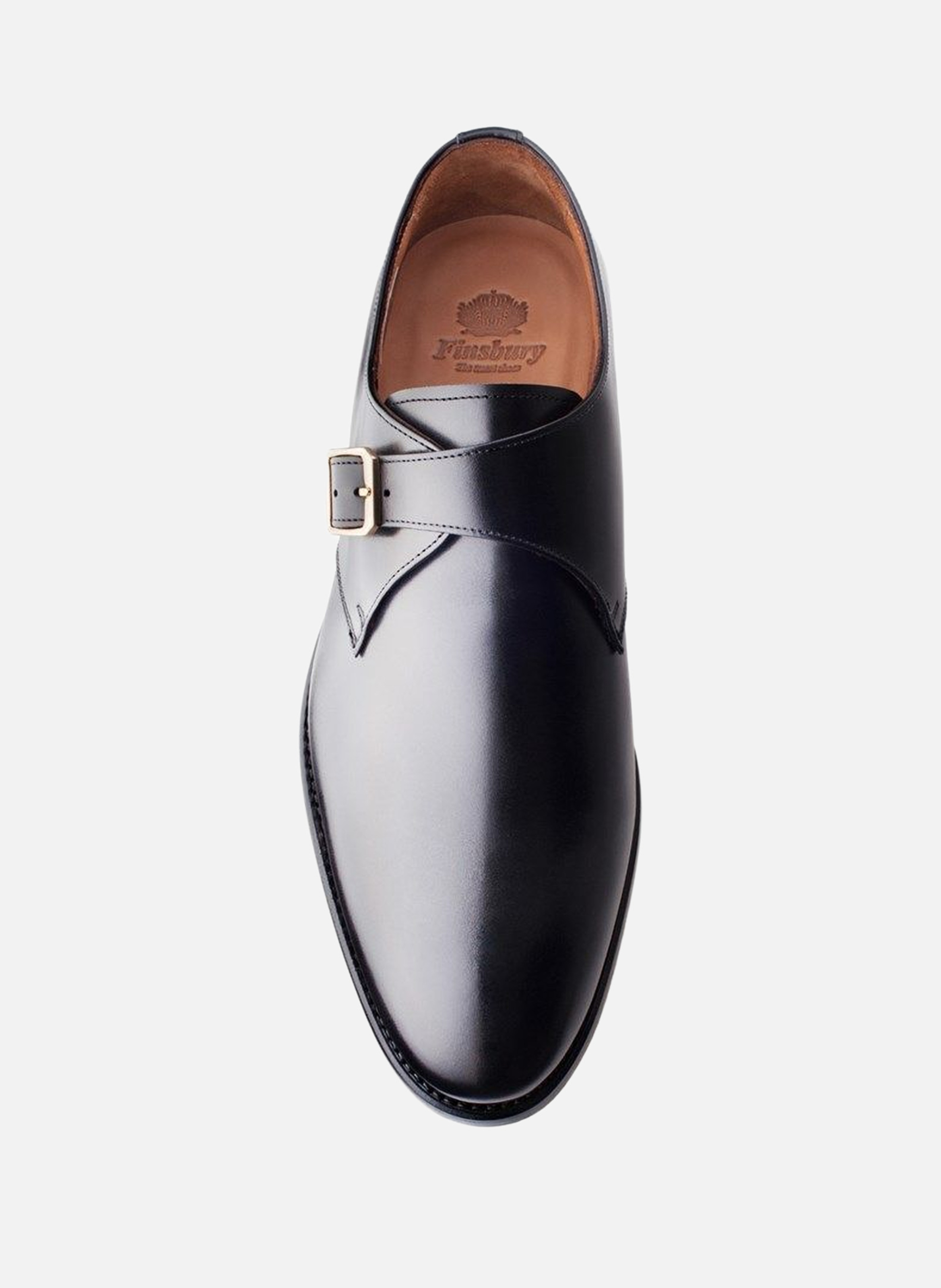 Chaussure monk en cuir beckett FINSBURY Noir