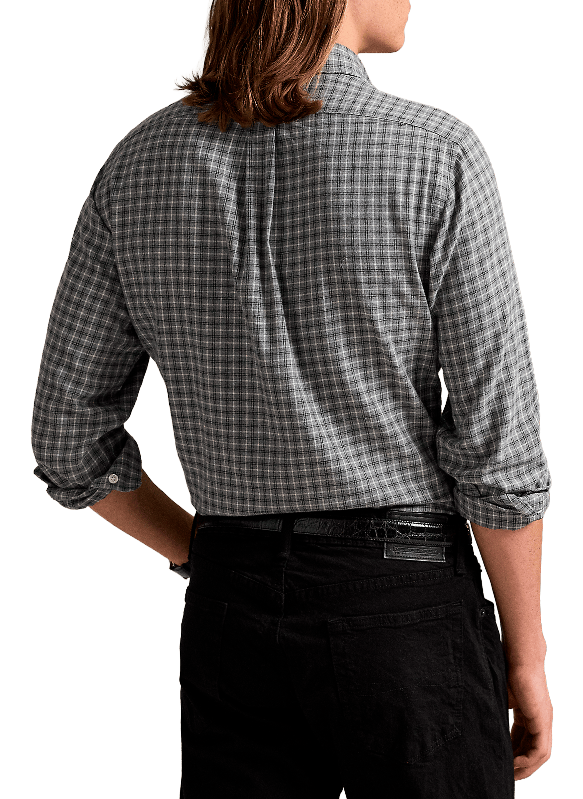 American collar cotton shirt POLO RALPH LAUREN Grey