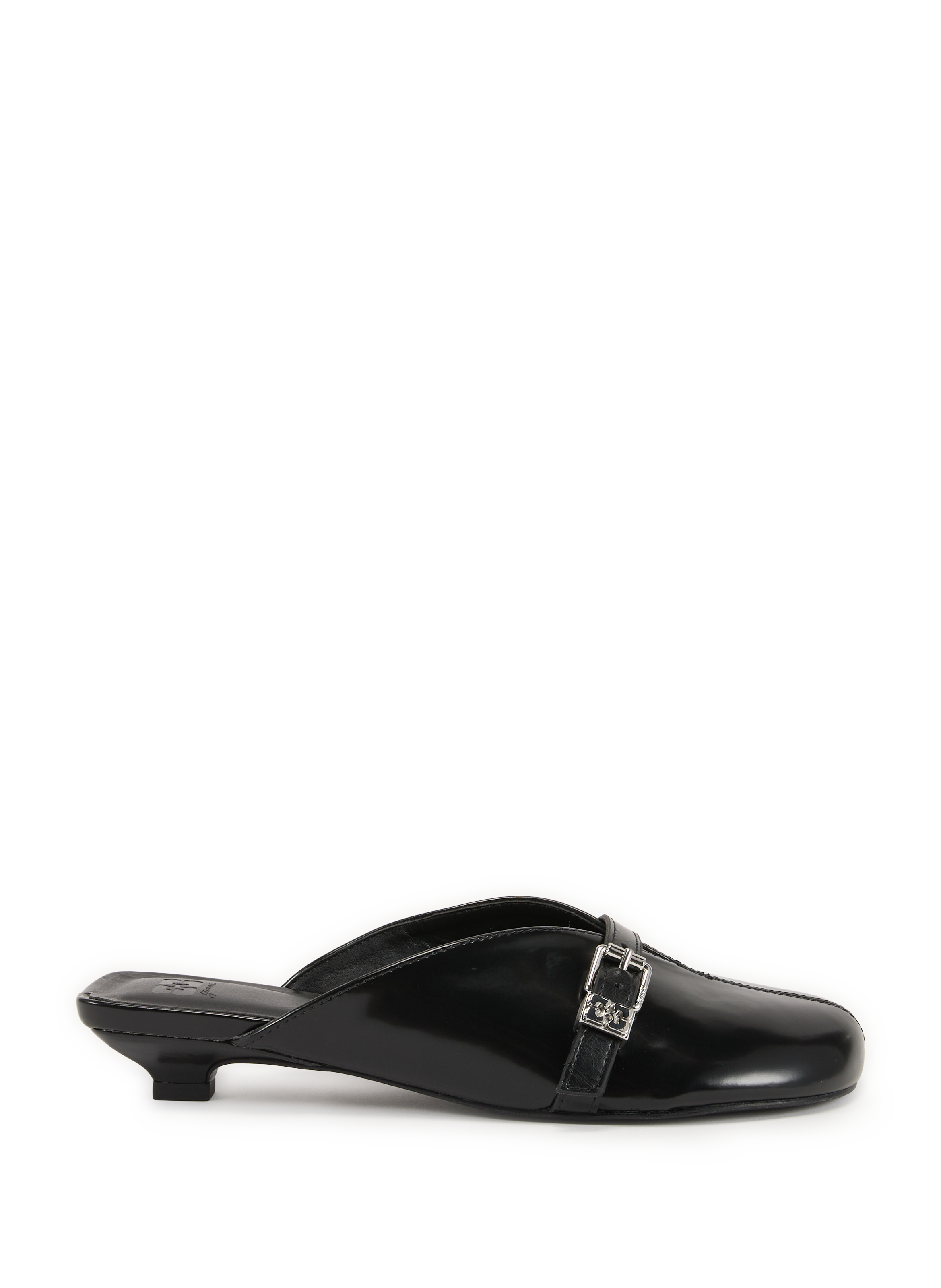 GANNI Mules with buckle strap Black