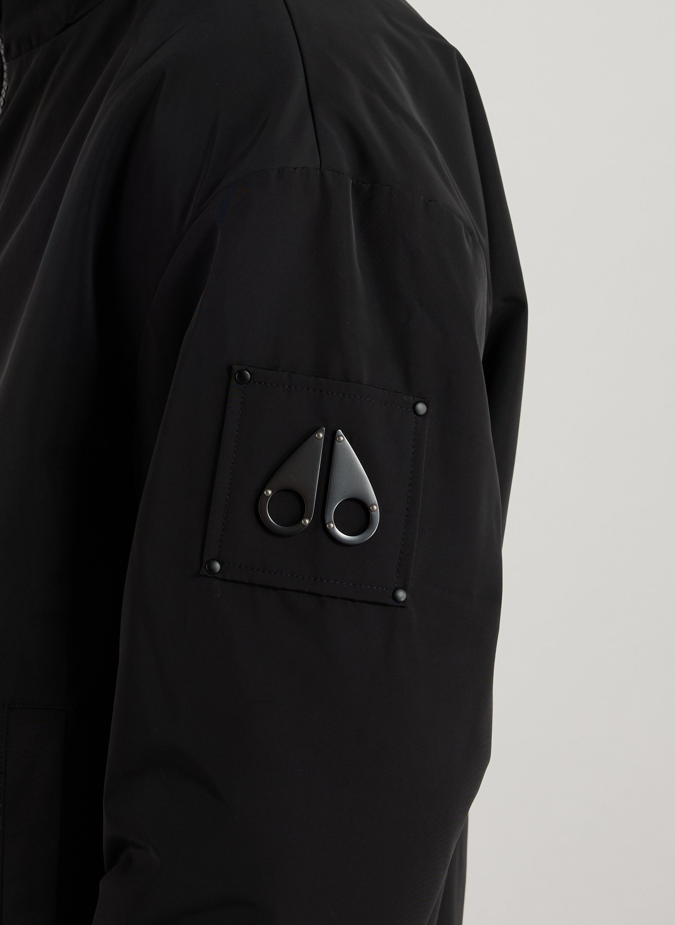 Roland Reversible Bunny Straight Parka with Hood MOOSE KNUCKLES Black