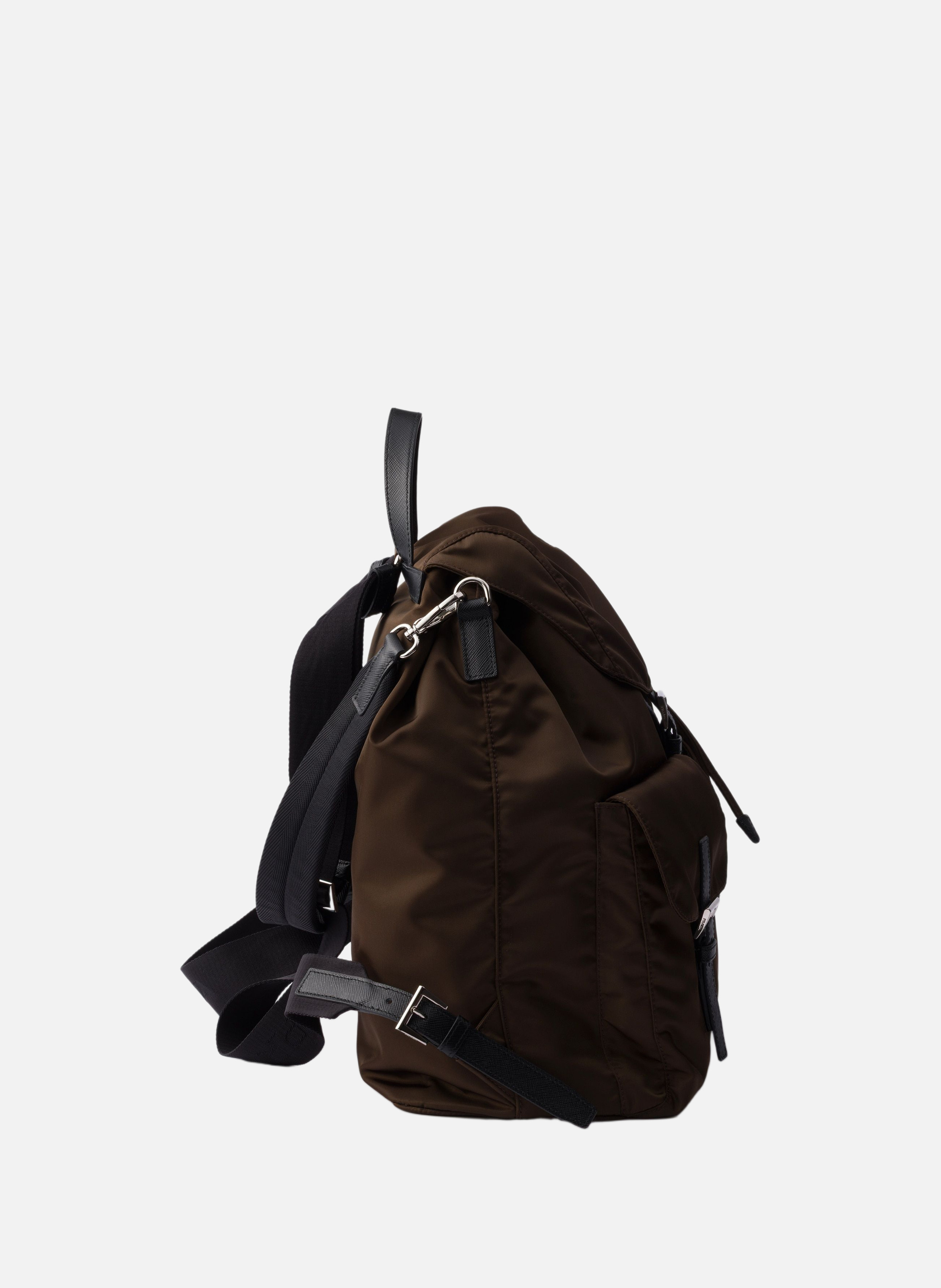 Sac à dos en re-nylon PRADA Marron