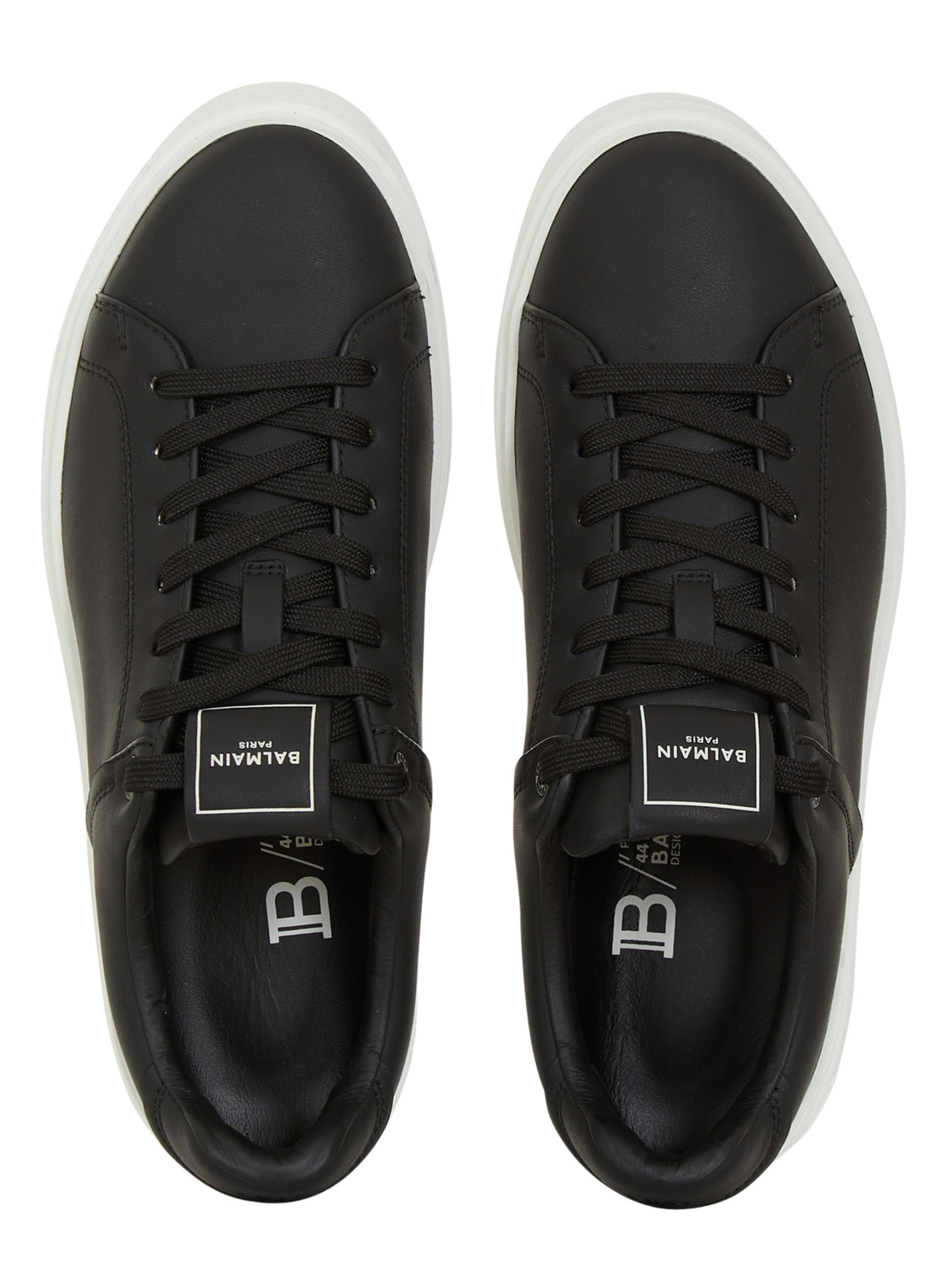 Baskets b-court en cuir de veau BALMAIN Multicolore