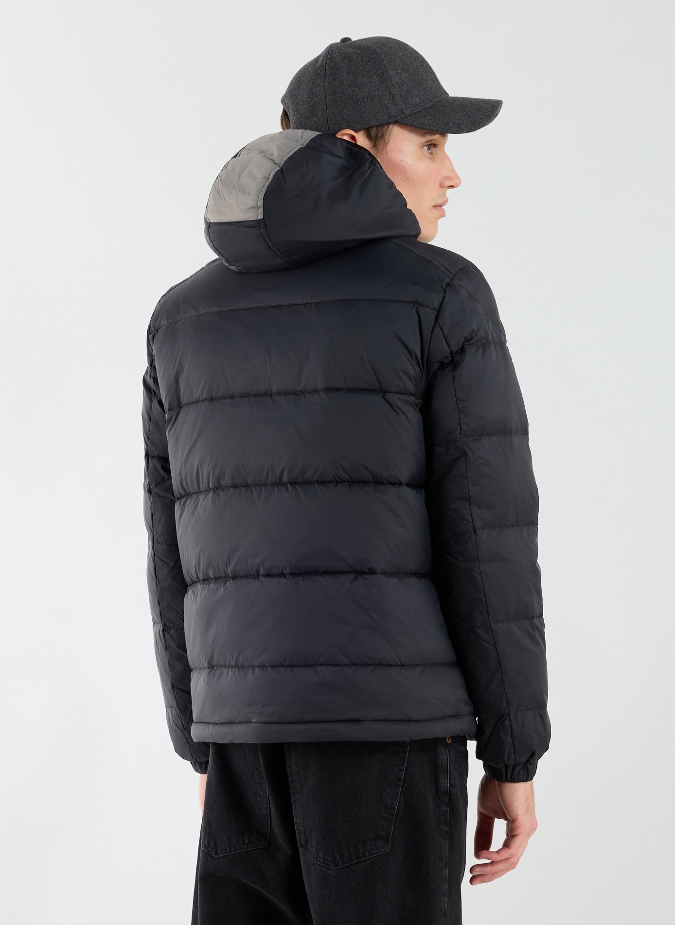 Doudoune manches longues à capuche amovible LA MARTINA Noir