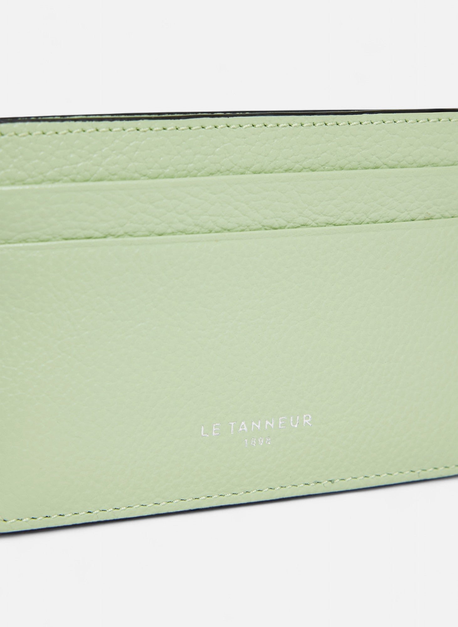 Porte cartes emile en cuir grainé LE TANNEUR Vert