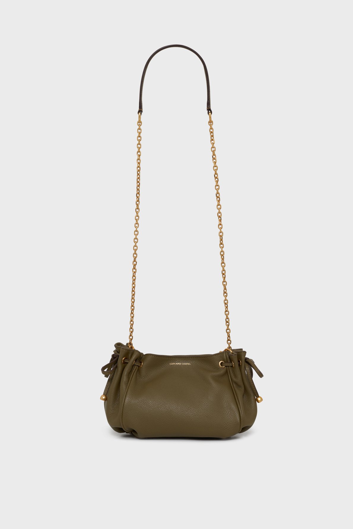 Sac en cuir grainé - le mini 24 GERARD DAREL Kaki