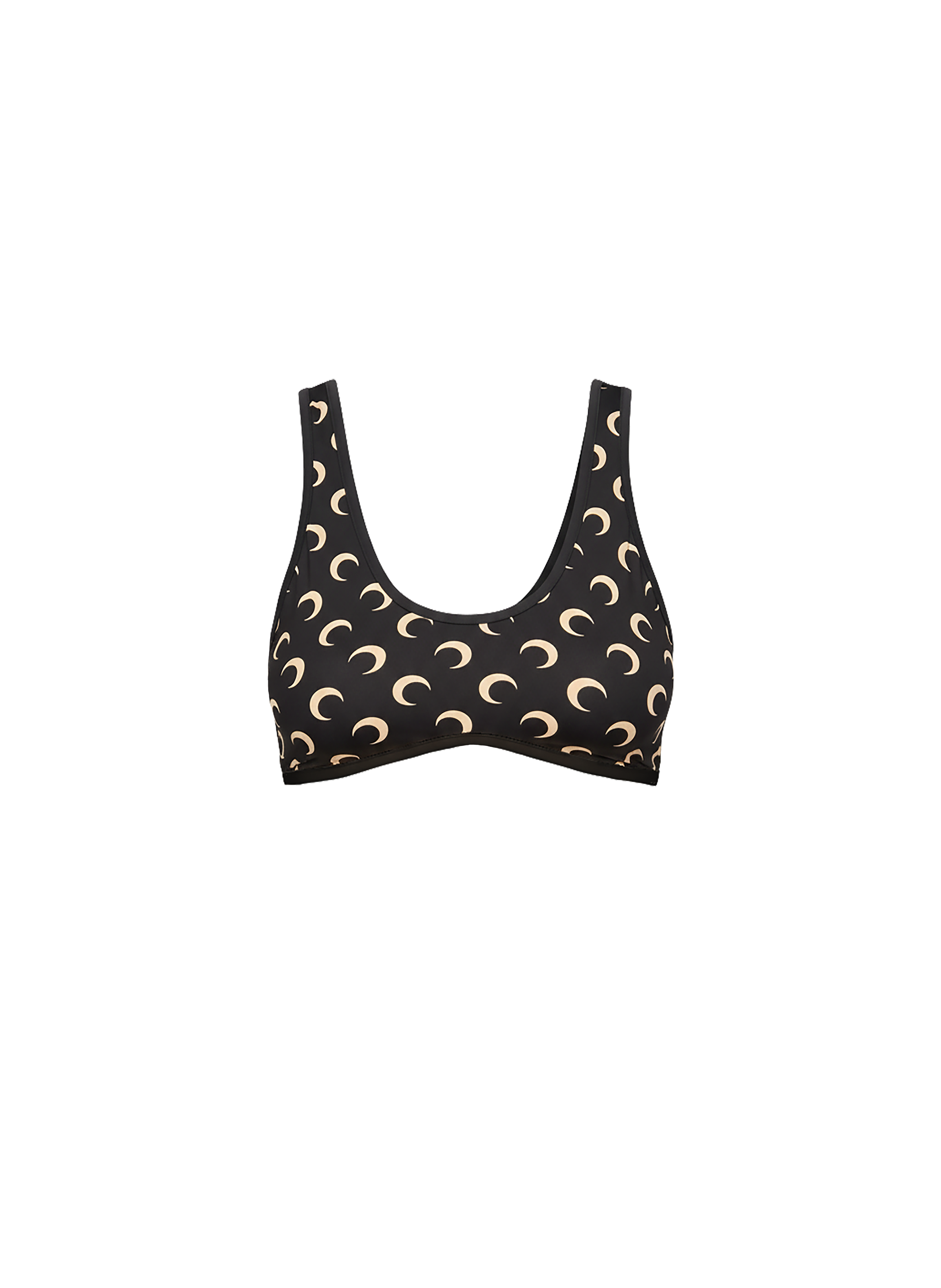 Moon printed jersey bra MARINE SERRE Beige