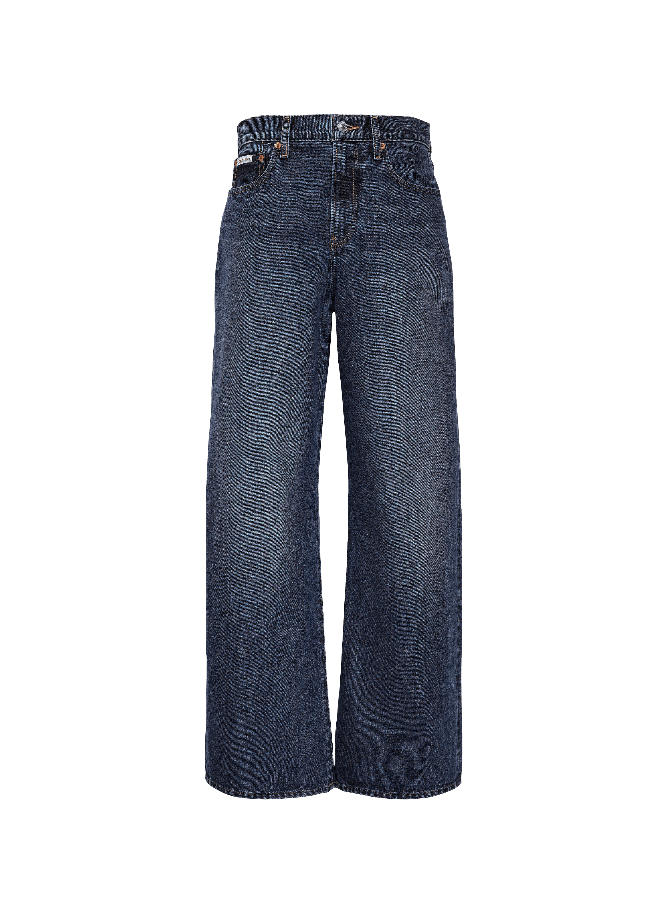 Jean ample en coton CALVIN KLEIN Bleu