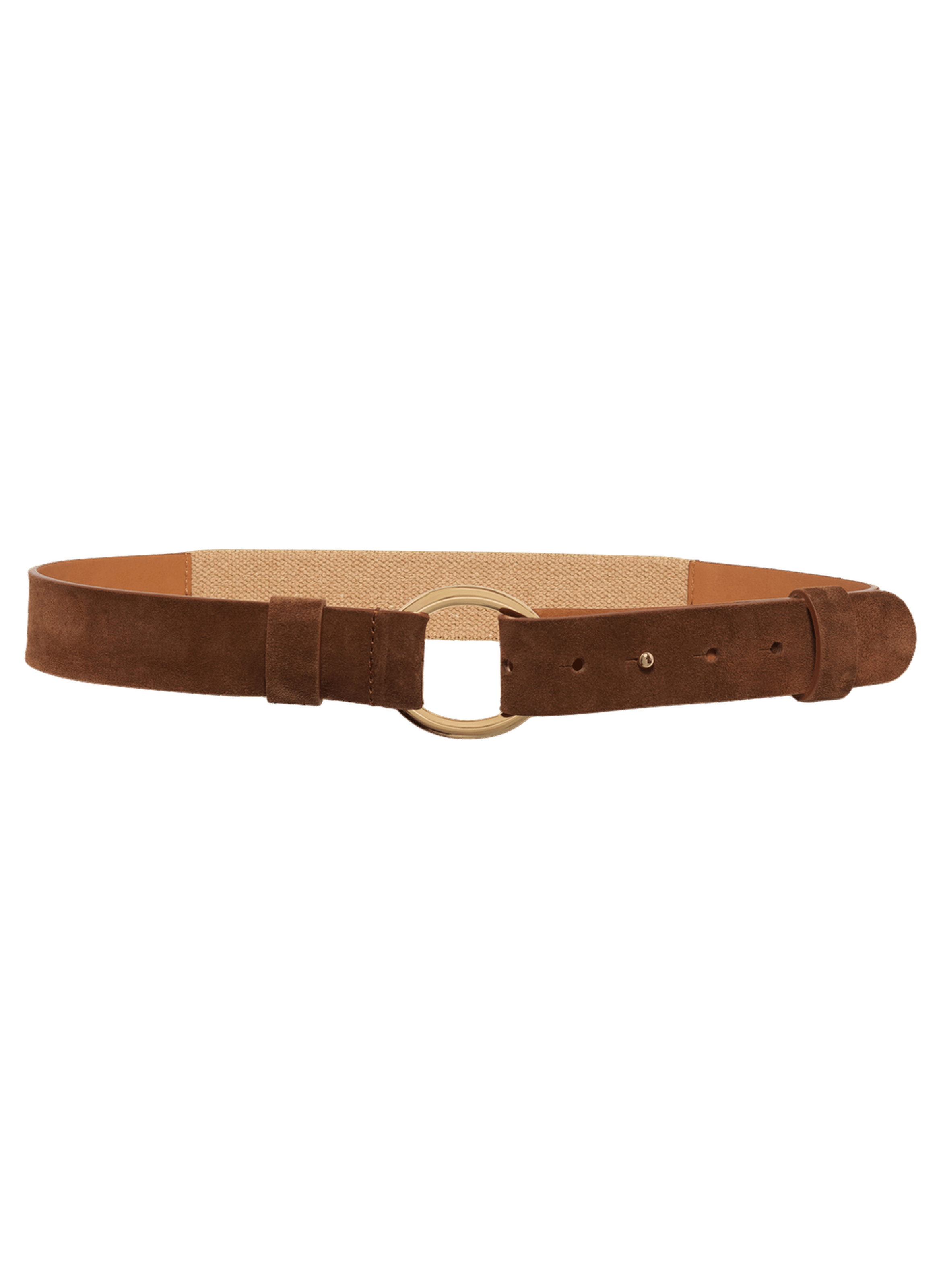 Ceinture en cuir velours - odile PABLO Marron