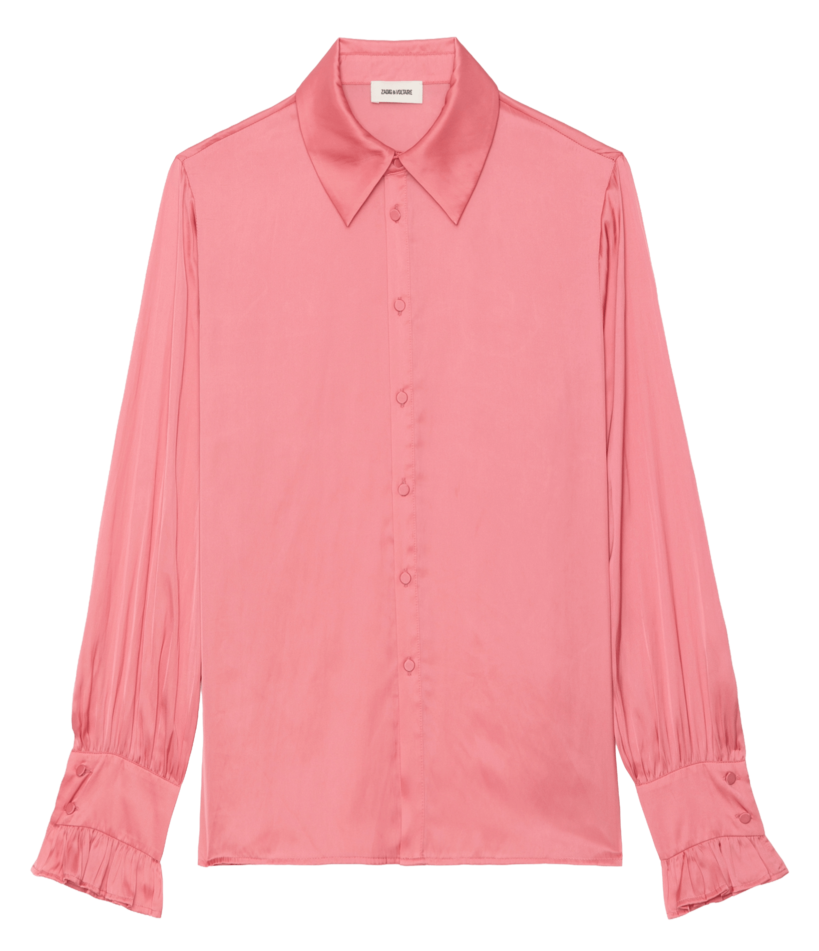Chemise droite satinée thely ZADIG&VOLTAIRE Rose