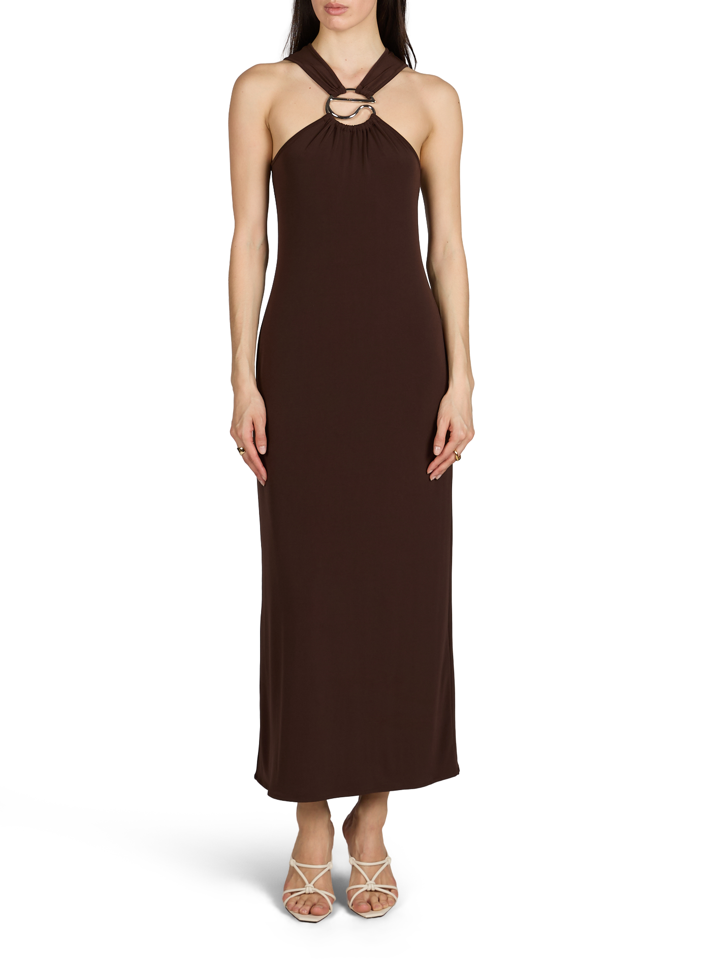 Robe longue sans manches COPERNI Marron