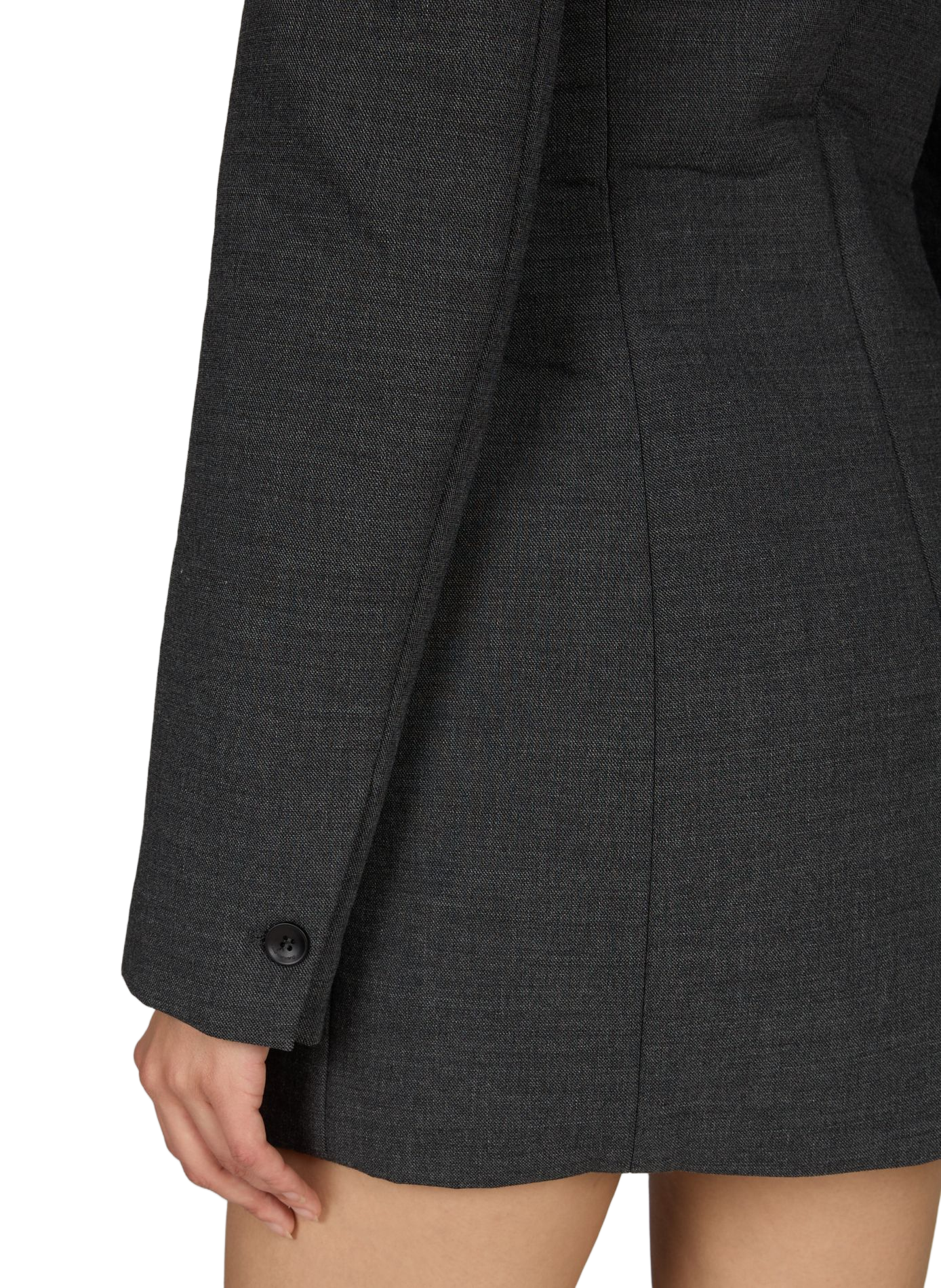 Mittel langer Tweed-Blazer ALEXANDER WANG Grau