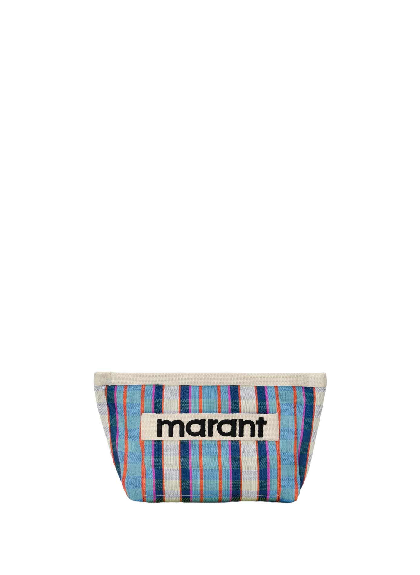 Gestreepte clutch, gedragen in de hand ISABEL MARANT Blauw