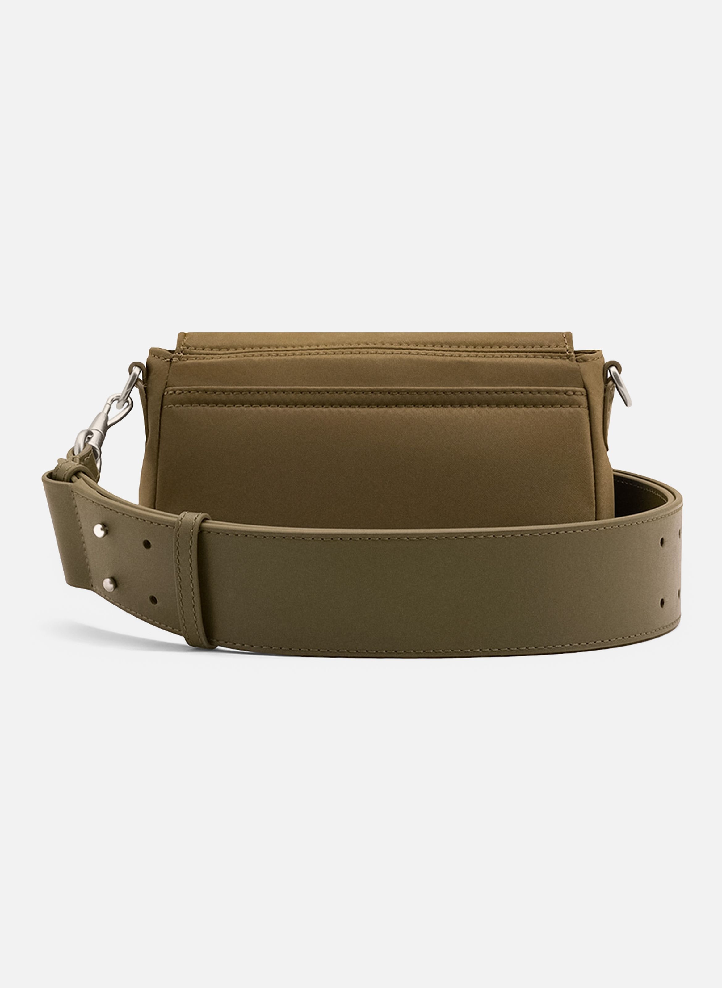 Sac lunch box marcel en nylon ouatiné unisexe AMI PARIS Marron