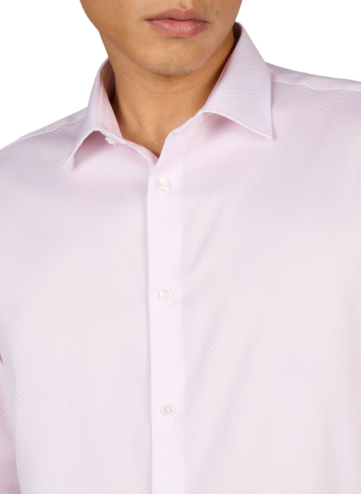 Straight buttoned jacquard shirt CALVIN KLEIN Pink
