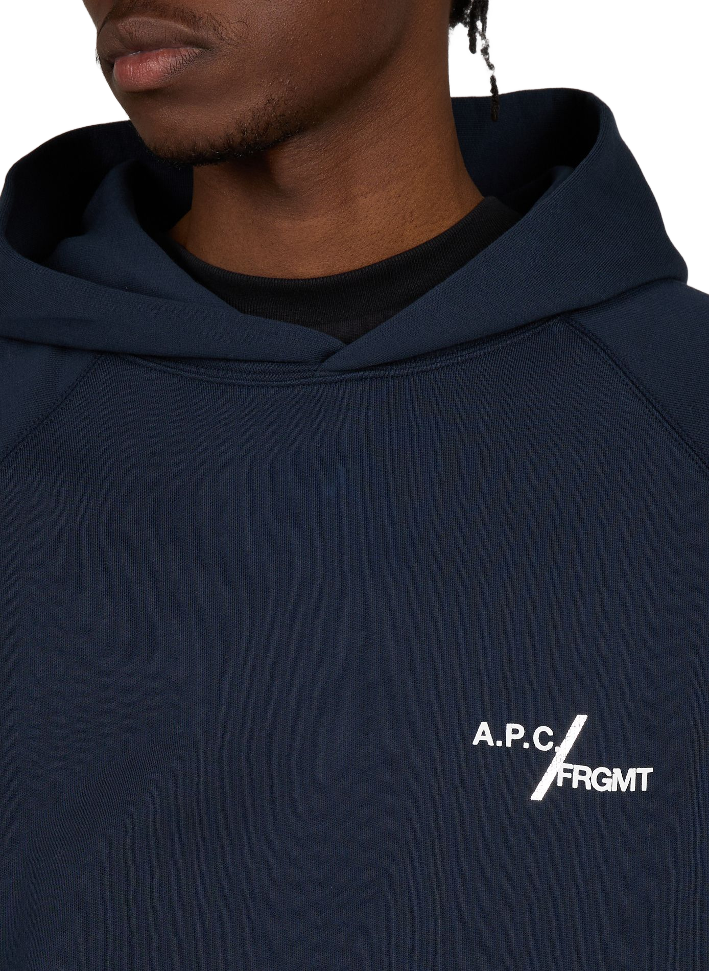Cotton logo sweatshirt A.P.C. Blue
