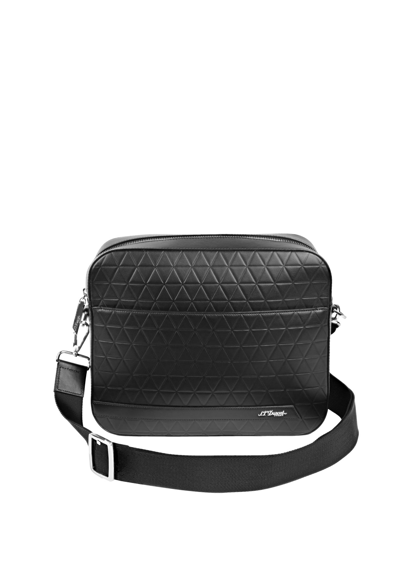 Firehead calfskin shoulder bag S.T. DUPONT Black