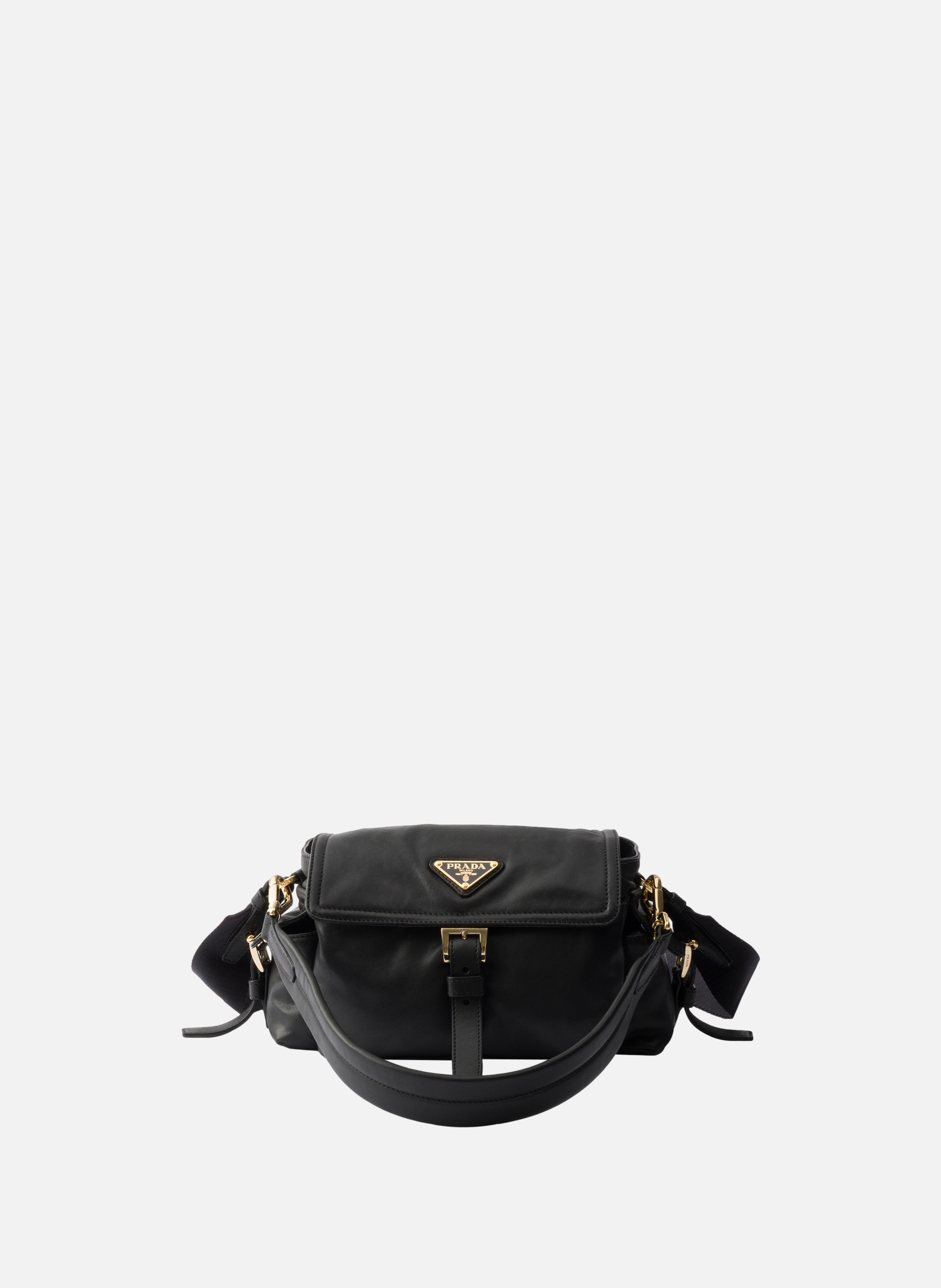 Mini sac prada explore en cuir nappa PRADA Noir