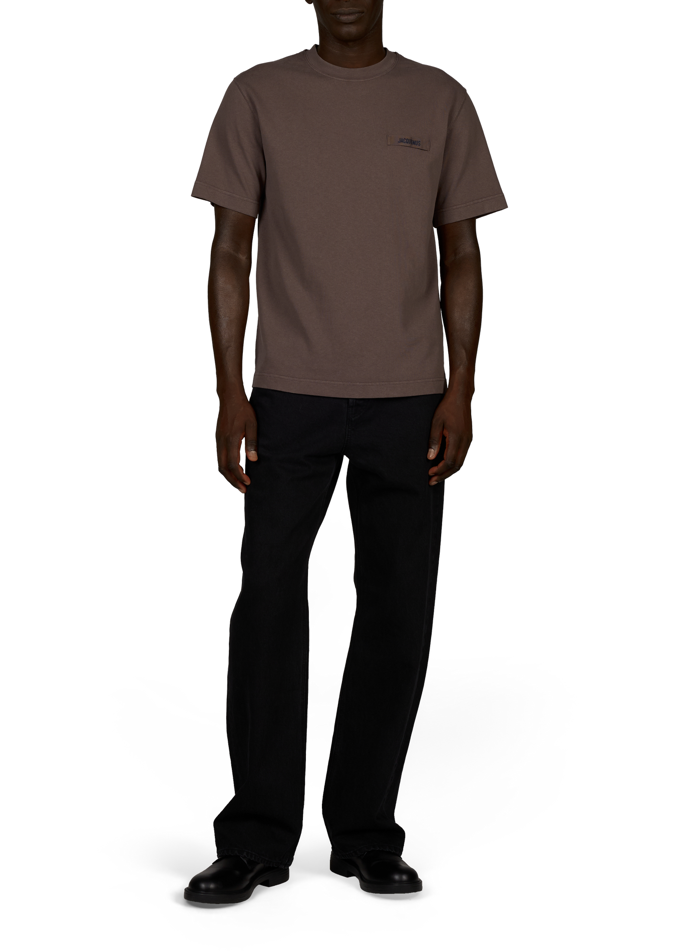 Camiseta recta de algodón JACQUEMUS Marrón