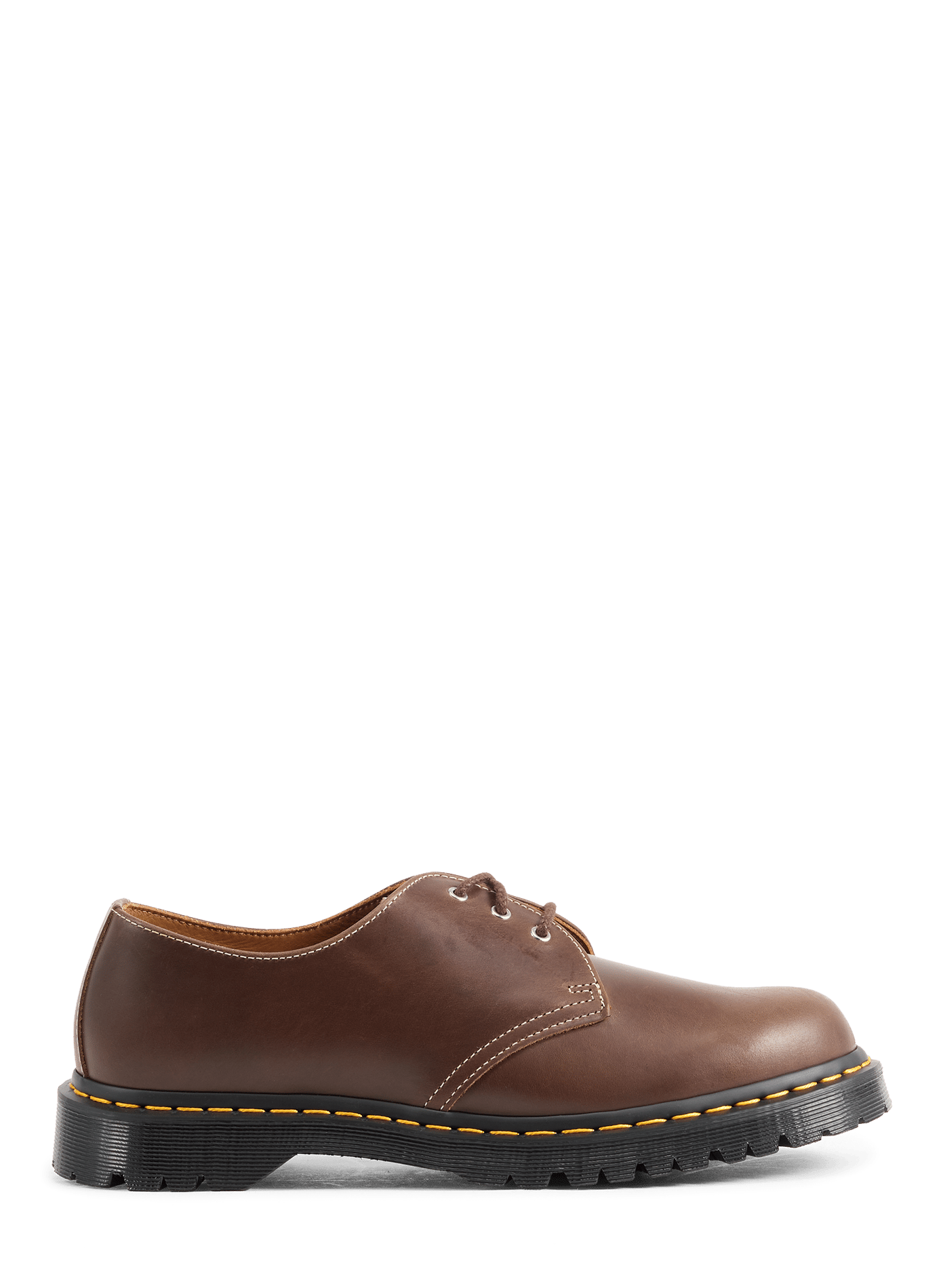 Derbies in effen runderleer DR. MARTENS Bruin