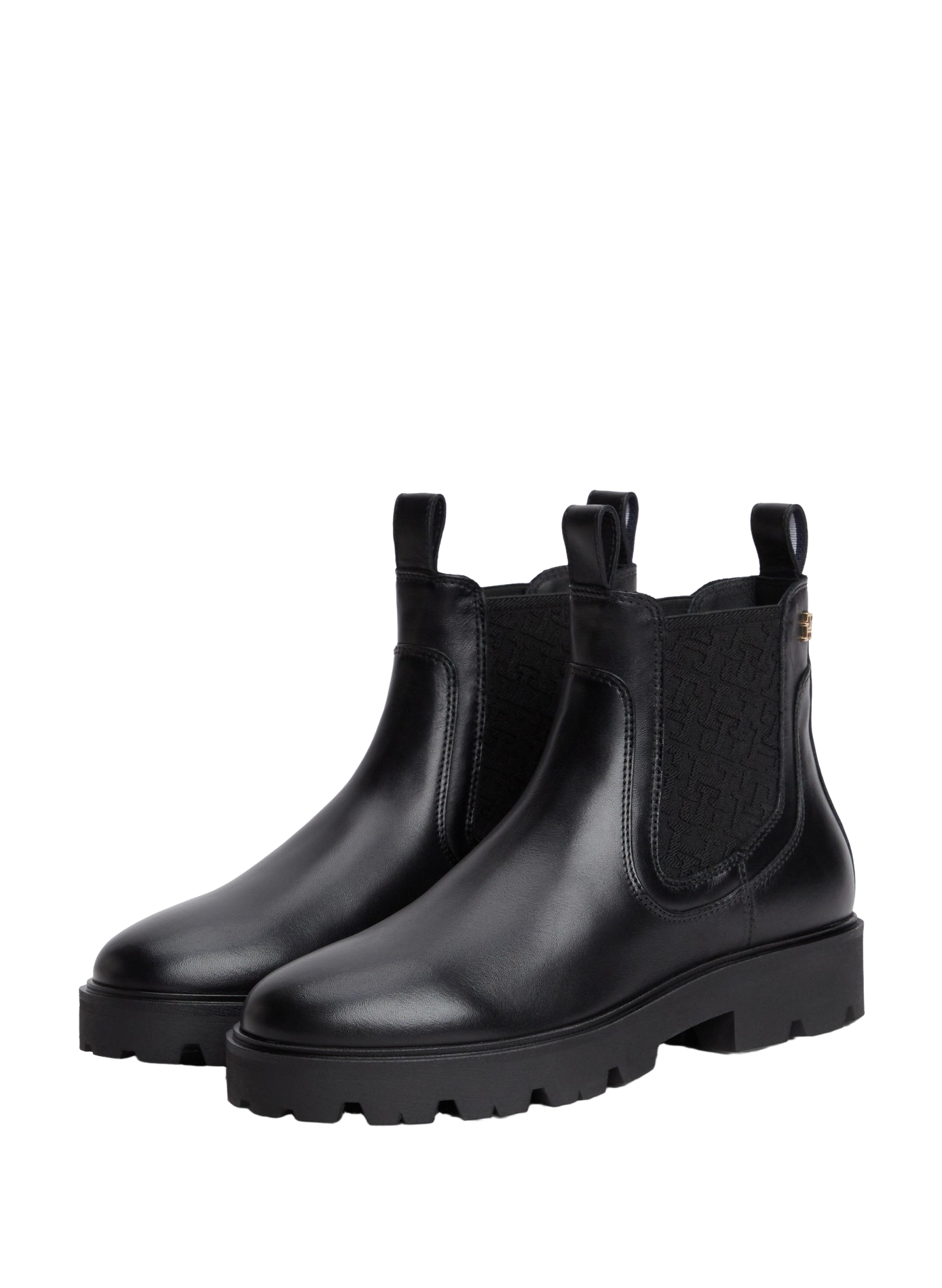 Leather Chelsea boots TOMMY HILFIGER Black