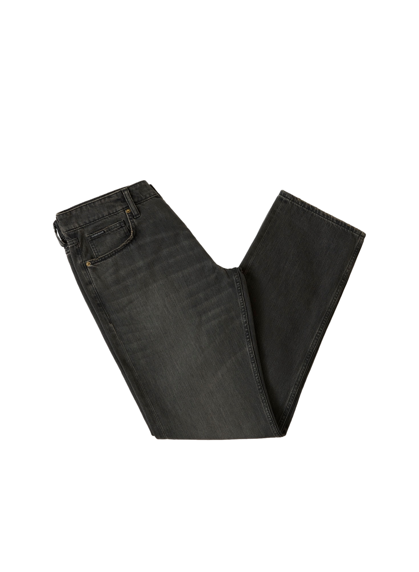 Straight-leg cotton-blend jeans GUESS Black