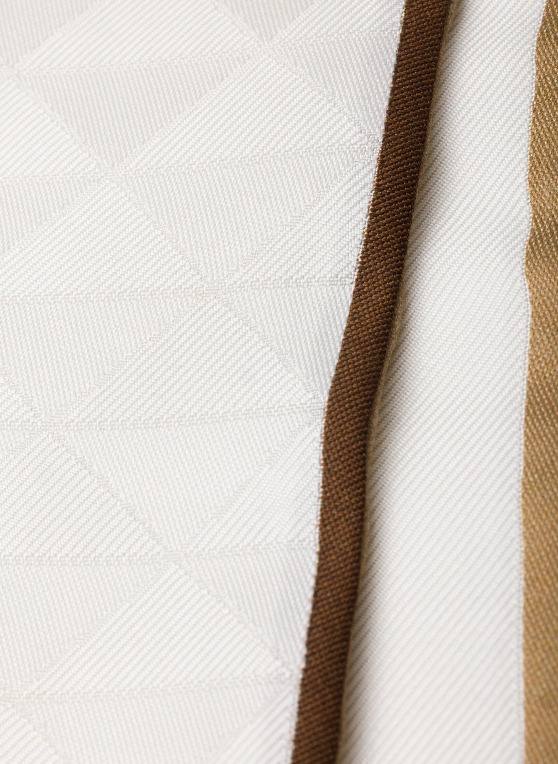 Foulard fin en jacquard de sergé de soie imprimé PRADA Beige