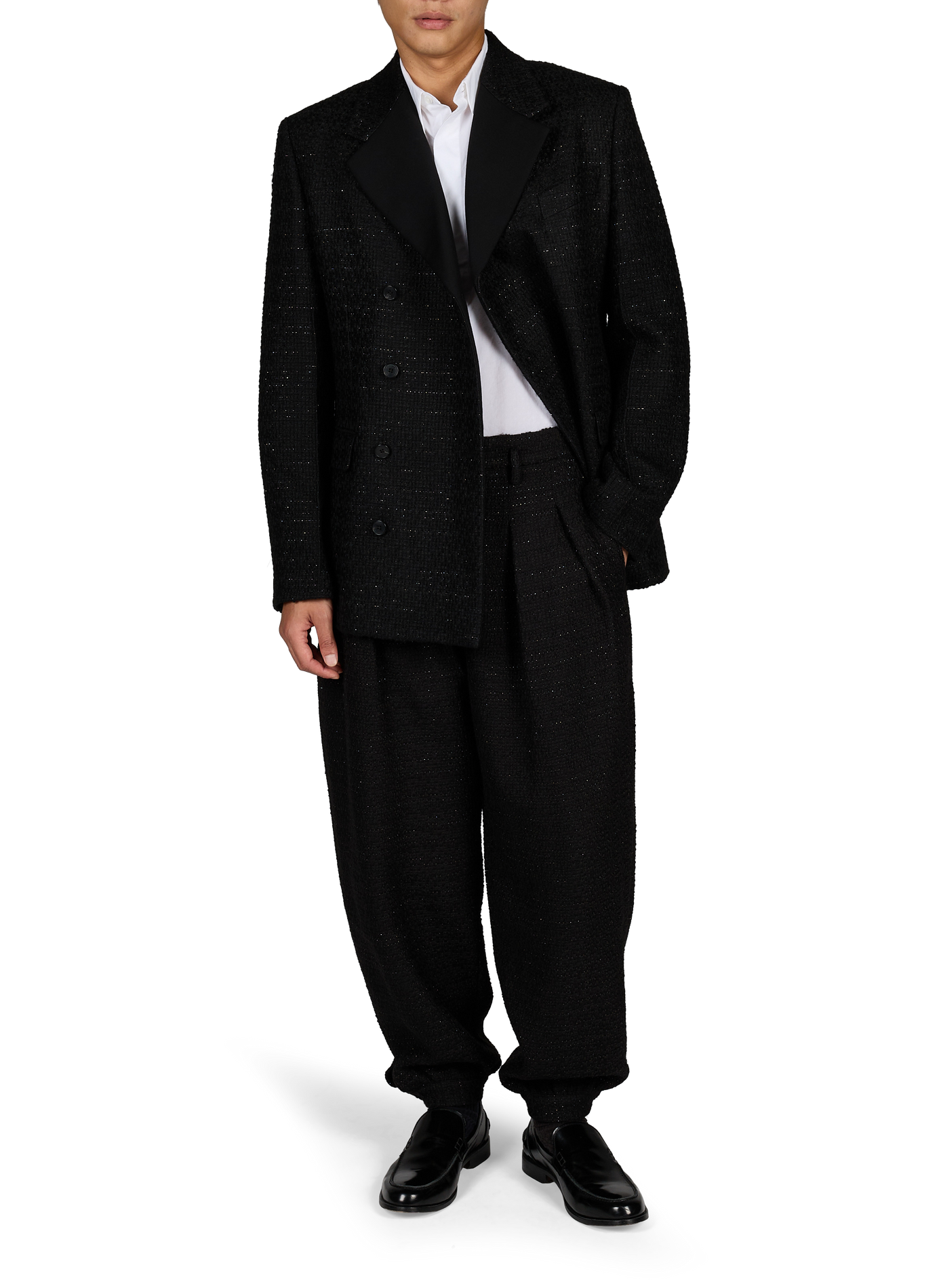 Strukturierter, gerader Blazer ENTIRE STUDIOS Schwarz