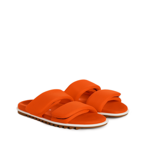 Dries Van Noten Mesh Sandals In Orange