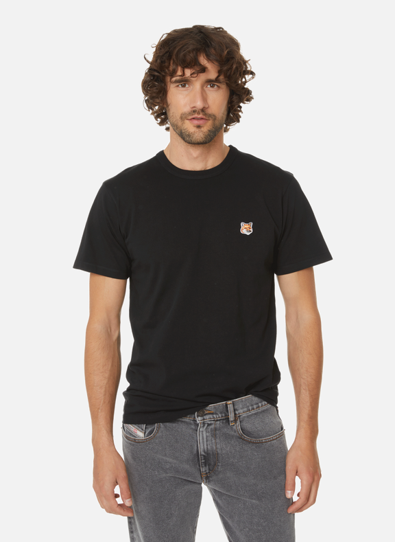 MAISON KITSUNÉ T-shirt écusson renard Noir