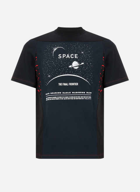T-shirt Moon Panel Graphic en coton BlackMARINE SERRE 