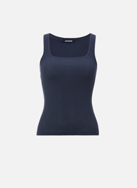 The blue Jacquemus camisole tank top 
