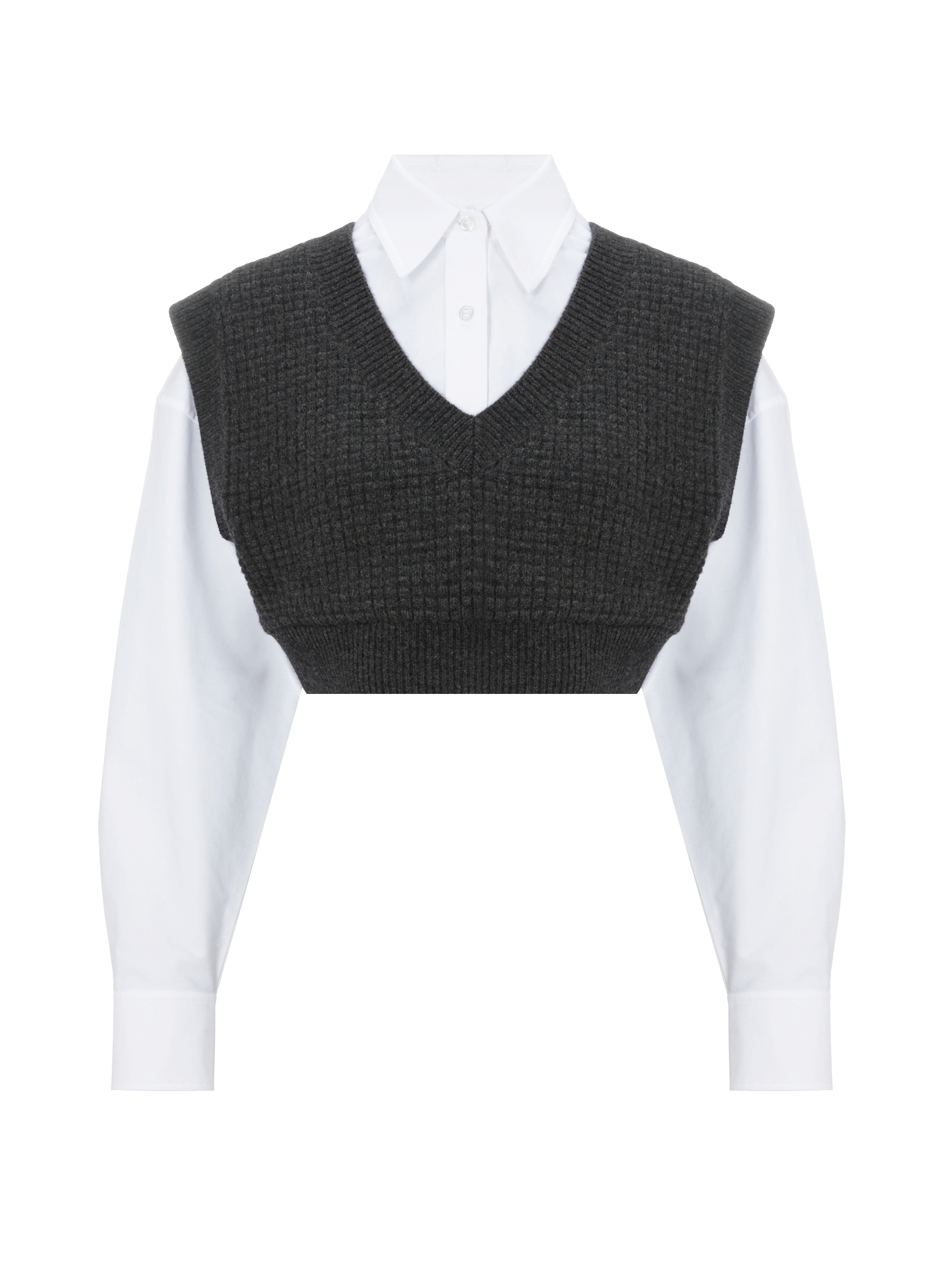 Pull-chemise en laine