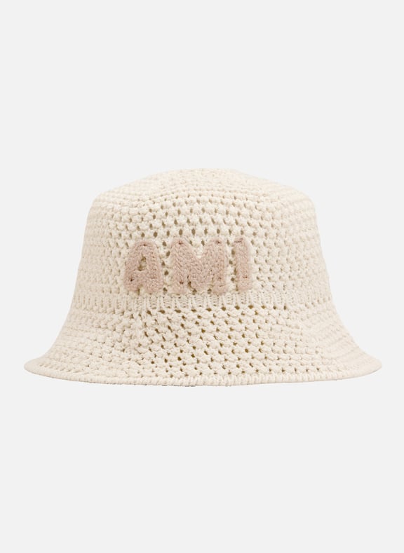 Bob patch ami unisexe Blanc by AMI PARIS AMI PARIS Bob patch ami unisexe Blanc
