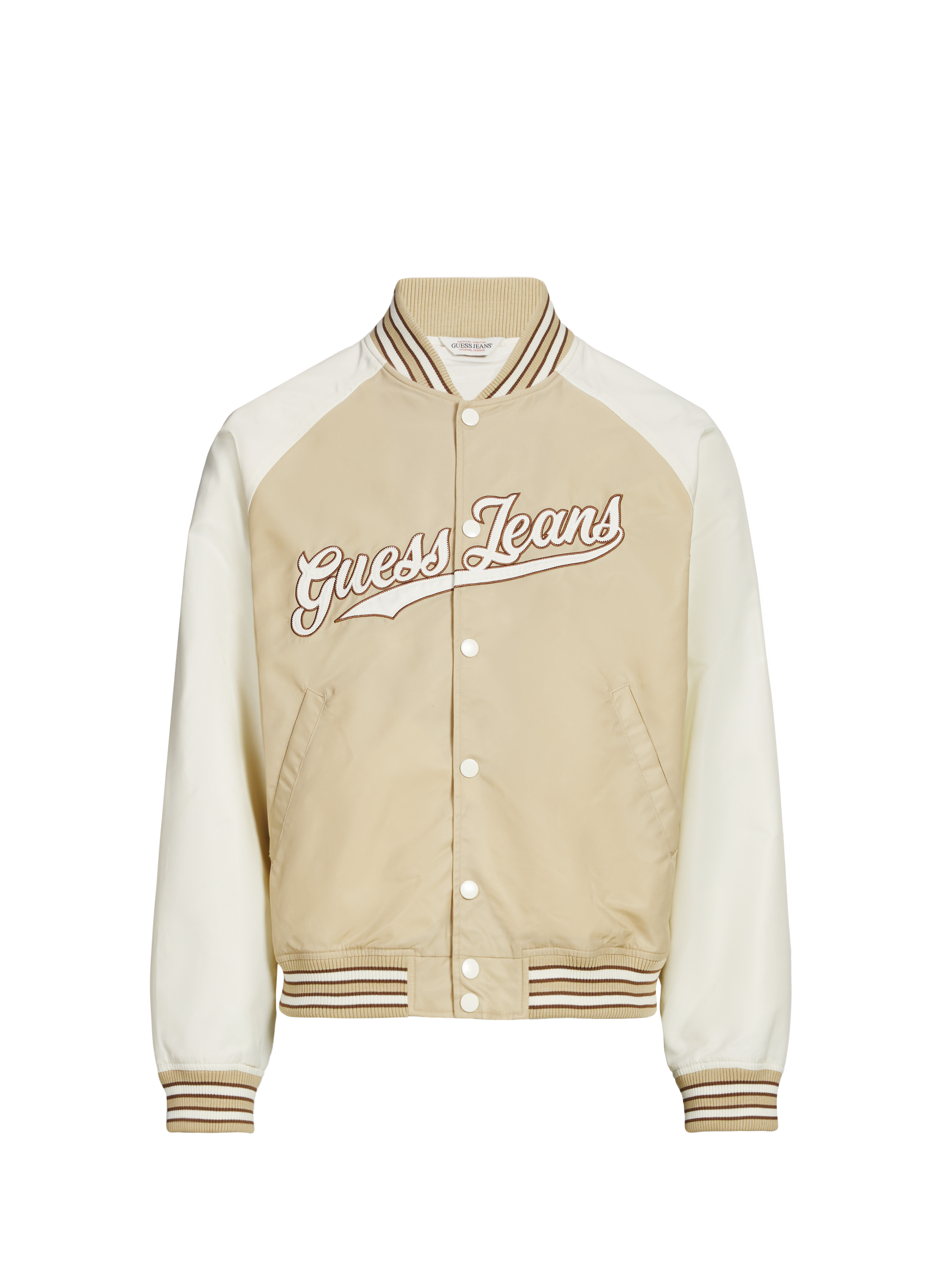 Bomber à logo GUESS Marron