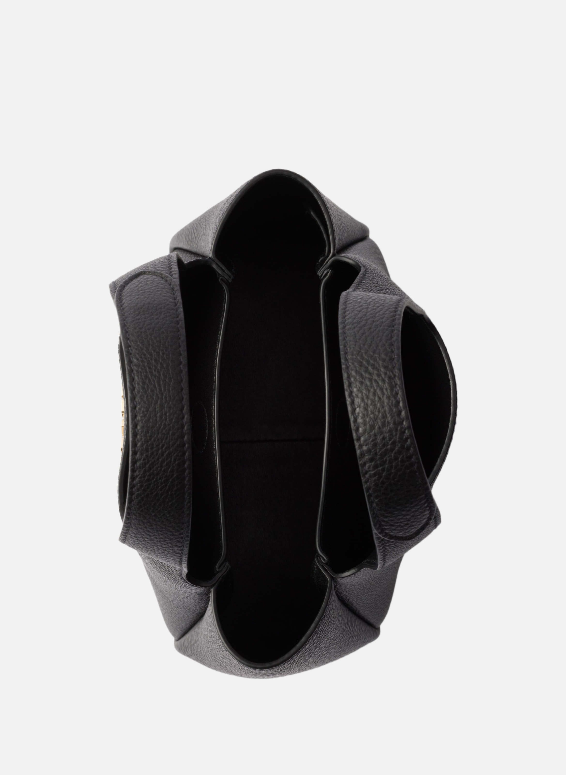 Mini sac à main en cuir PRADA Noir