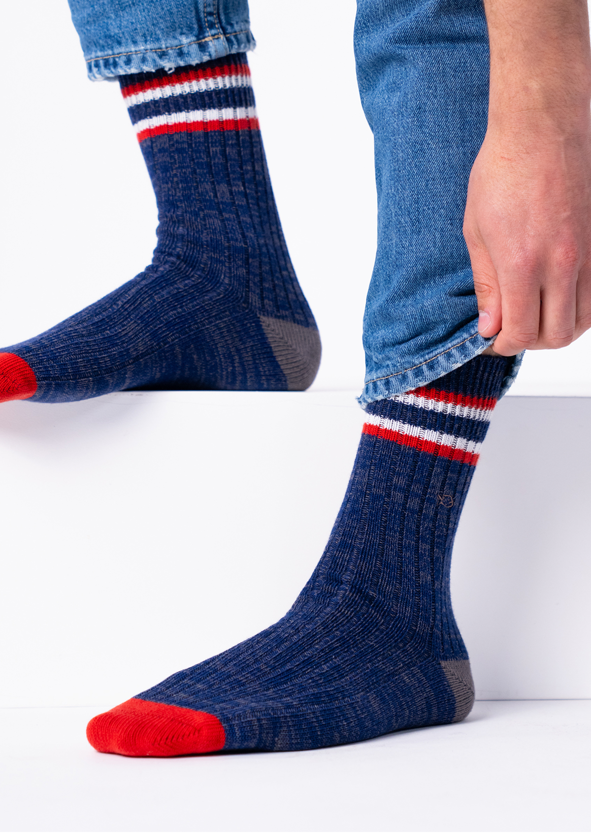 Chaussettes en coton épais club BILLYBELT Bleu
