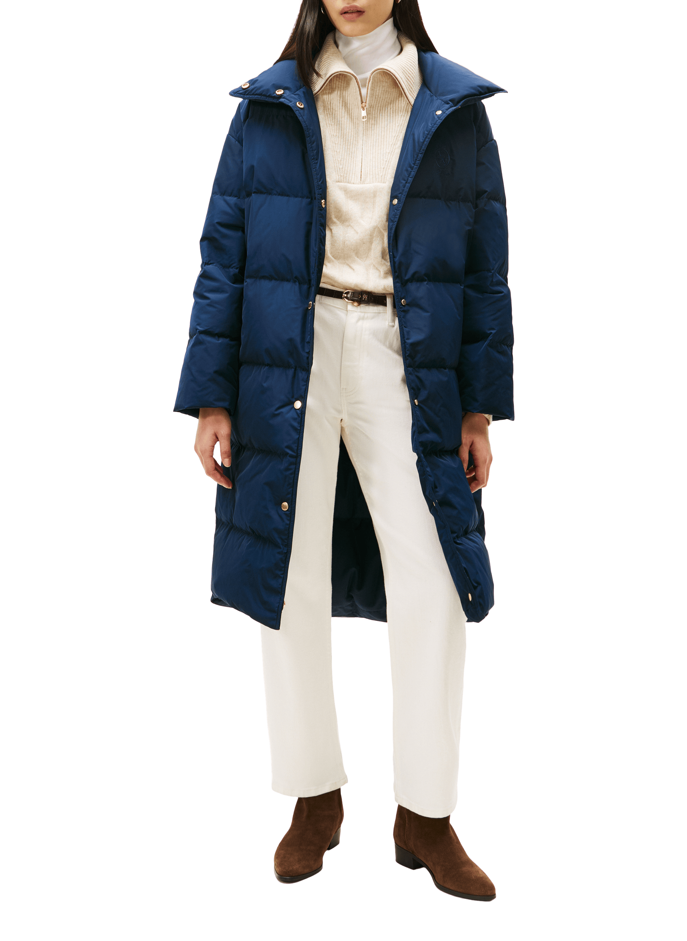 TOMMY HILFIGER Manteau matelassé col montant Bleu
