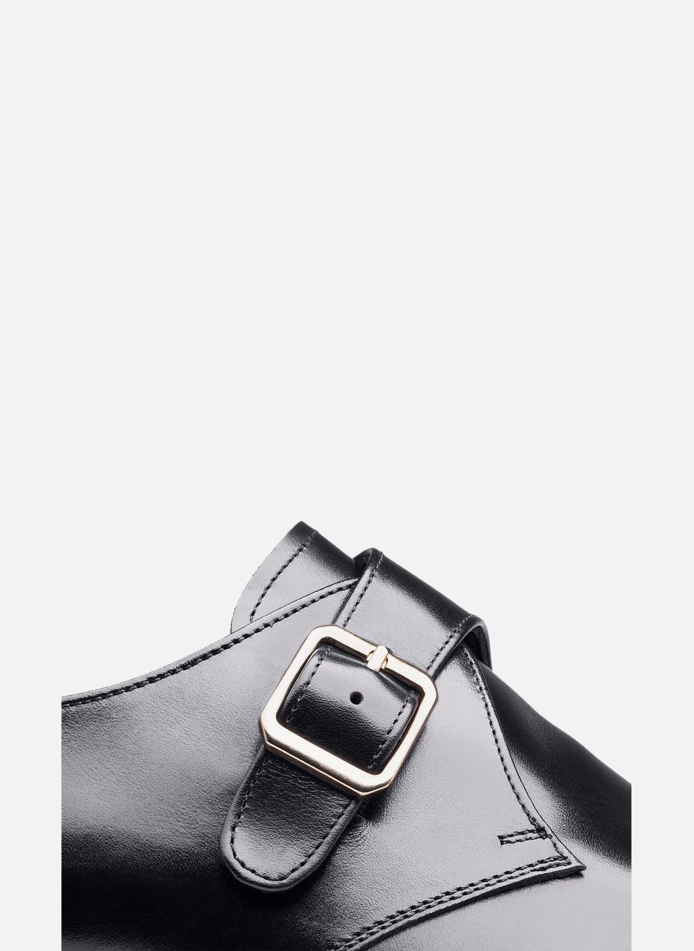 Chaussure monk en cuir beckett FINSBURY Noir