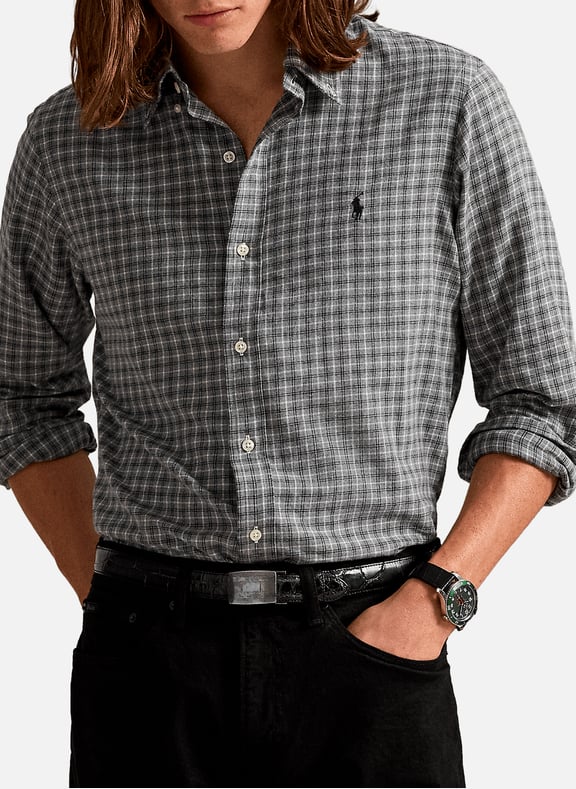 American collar cotton shirt Grey by POLO RALPH LAUREN POLO RALPH LAUREN American collar cotton shirt Grey
