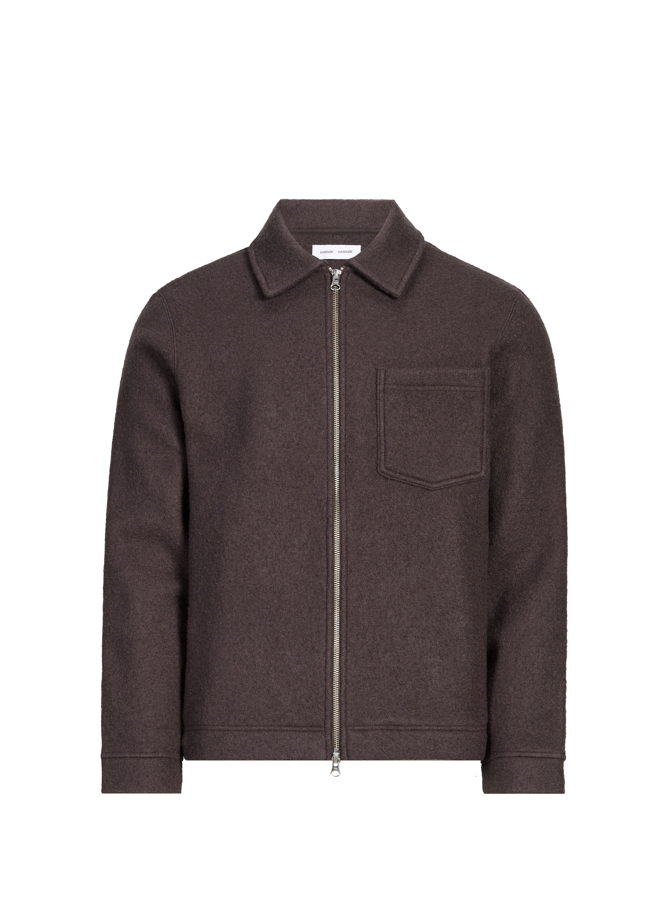 SAMSOE SAMSOE Veste en laine Marron